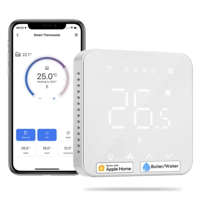 Meross Smart Wi-Fi Termostat för pannor/vattenvärmesystem - MTS200BHK